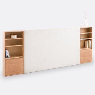 Hoofdbord met opberging, Fabi