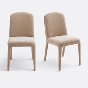 Set van 2 met stof beklede stoelen, Wilga