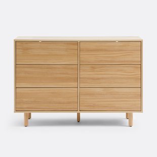 Ladekast 6 lades, in massief dennenhout, Ravi