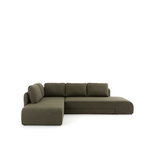 Omvormbare hoekbank in bouclette, Gina