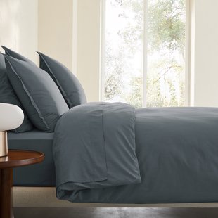 Dekbedovertrek in gewassen perkal katoen, Sabbal