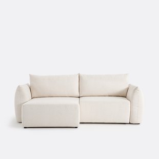 Omvormbare hoekbank in fijne bouclé, Edith