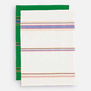 Set theedoeken in geverfd-geweven katoen, Djebel