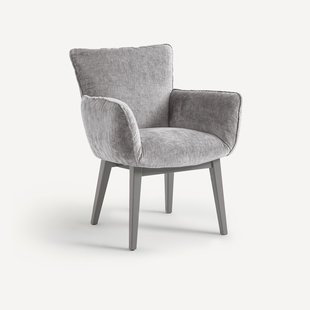 Fluwelen eetkamerstoel Lazy