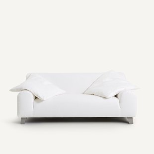 Compacte zitbank katoen linnen, Bold