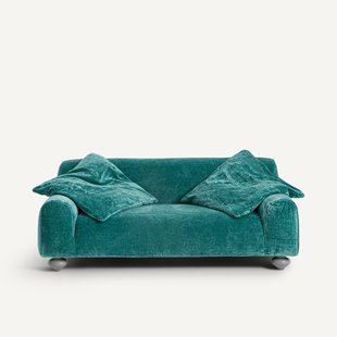 Compacte zitbank van viscosefluweel, Bold