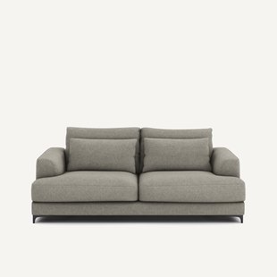 3-zits slaapbank met textuur linnen viscose, Marsile