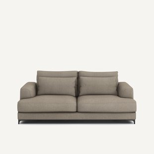 3-zits slaapbank met textuur linnen viscose, Marsile