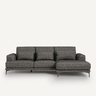 Zitbank met hoek rechts in bouclé, Marsile