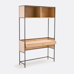 Bureau met legplanken, 2 lades + 2 nissen, Volga