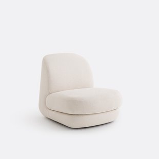 Stoel van boucléstof Lega