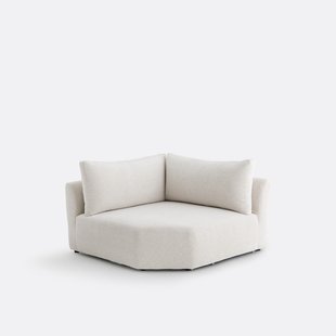 Omkeerbare hoekmodule, gemêleerde chenille, Monica