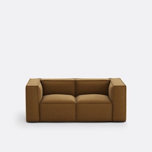 Moduleerbare bank, 2-zit, getextureerde stof, Seven