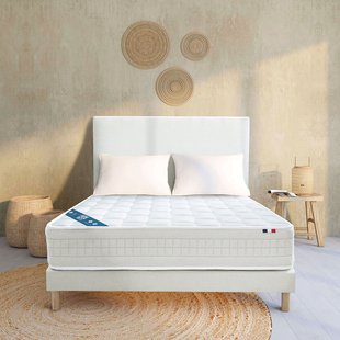 Complete set bed, matras + bedbodem + poten + hoofdbord