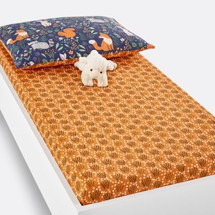 Hoeslaken voor baby in katoen, omslag 17 cm, Dans les bois