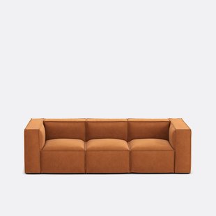 Modulaire bank, 3-zit, getextureerd fluweel, Seven