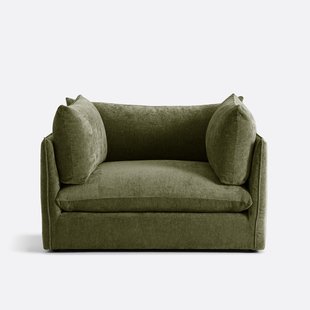 XL fauteuil Malo in getextureerd fluweel