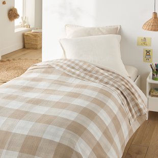 Geruite beddensprei in tetra, Calix