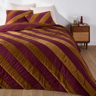 Gewatteerde beddensprei met strepen, Odile