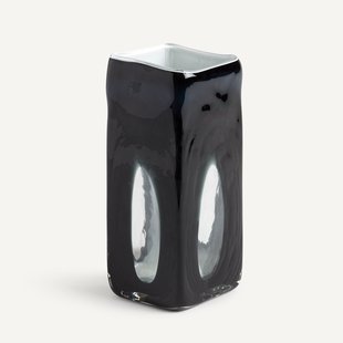 Vaas in geblazen glas, klein model, Odisha