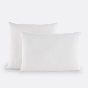 Kussensloop in katoensatijn, Opale gestreept