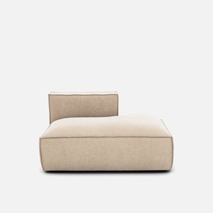 Loungebank, rechts, vintage fluweel, Seven