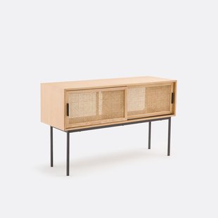 Dubbel badkamermeubel van riet Waska