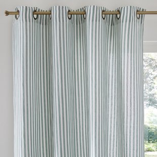 Gordijn in katoen/linnen, oogjes, Cottage