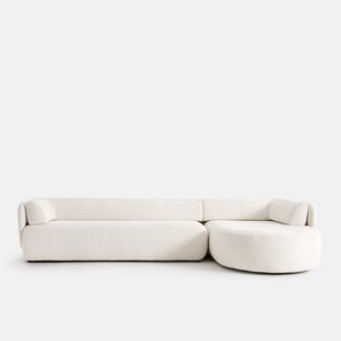 Hoekbank rechts, dik fluweel, Méridiano