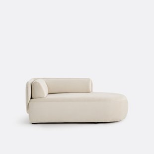 Longchair rechts, fluweel, Méridiano