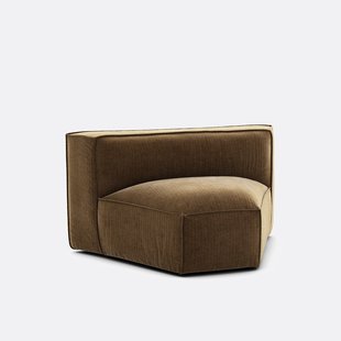 Modulaire open hoek, vintage fluweel Seven