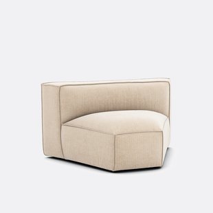 Modulaire open hoek, vintage fluweel Seven