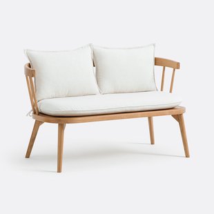 Bank in eik en textiel, Portman