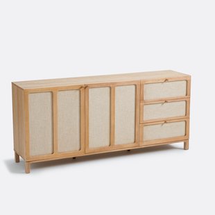 Buffetkast in essenhout en linnen, Esmara