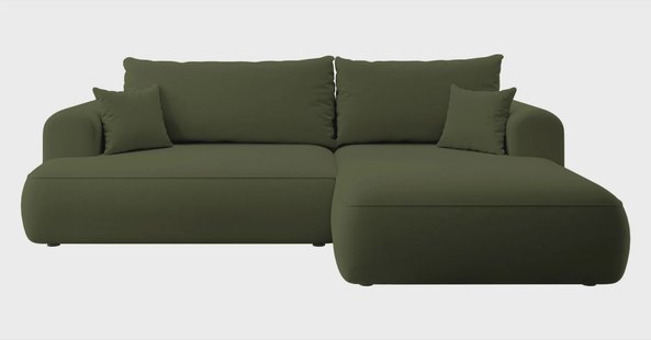 Hoekbank Philipa rechts velvet met slaapfunctie | NADUVI Collection