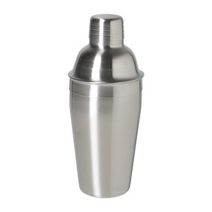 Cocktailshaker - zilverkleurig - 500 ml