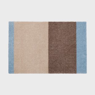tica copenhagen Stripes deurmat horizontaal Ivory-sand-blue, 40x60 cm