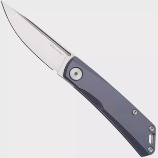 Real Steel Luna TS 7001TS03 Satin N690, Slate Blue Monochrome Titanium, zakmes, Jakub Wieczorkiewicz design