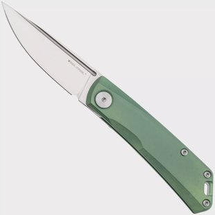 Real Steel Luna TS 7001TS04 Satin N690, Spring Green Monochrome Titanium, zakmes, Jakub Wieczorkiewicz design