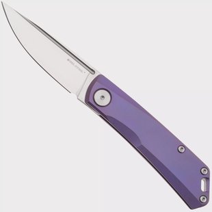 Real Steel Luna TS 7001TS05 Satin N690, Violet Purple Monochrome Titanium, zakmes, Jakub Wieczorkiewicz design