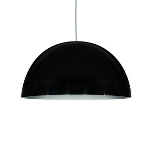 Oluce hanglamp Sonora, zwart, kunststof, E27
