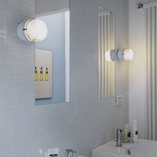 Oluce LED wandlamp Fresnel, grijs, aluminium, glas, 2.700 K