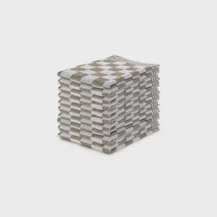 LINNICK Keukendoekset Blok 50x50cm - zand - set van 10