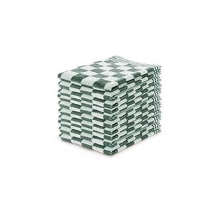 LINNICK Keukendoekset Blok 50x50cm - donker groen - set van 10 LINNICK Keukendoekset Blok 50x50cm - donker groen - set van 10