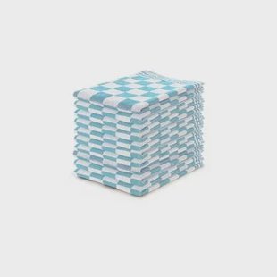 LINNICK Keukendoekset Blok 50x50cm - ice blue - set van 10