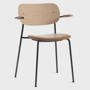 Co eetkamerstoel met arm zitting Dakar 0250 naturel|zwart