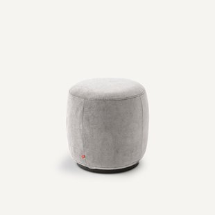 Voetsteun van stonewashed fluweel, Rosebury, ontwerp E. Gallina