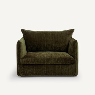 Fauteuil XL in geribd fluweel, Néo Chiquito