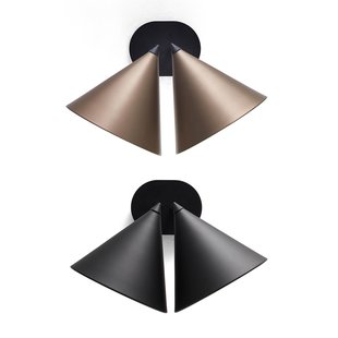 Wandlamp met dubbele kegel, Moke