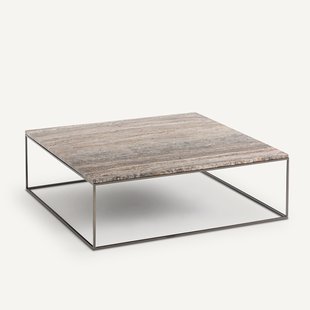 Salontafel, bovenblad in travertijn, Mahaut